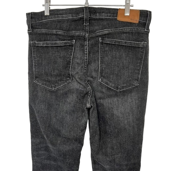 Madewell 10” High Rise Released Hem Black Wash Skinny Jeans Women’s 29 - Picture 10 of 16